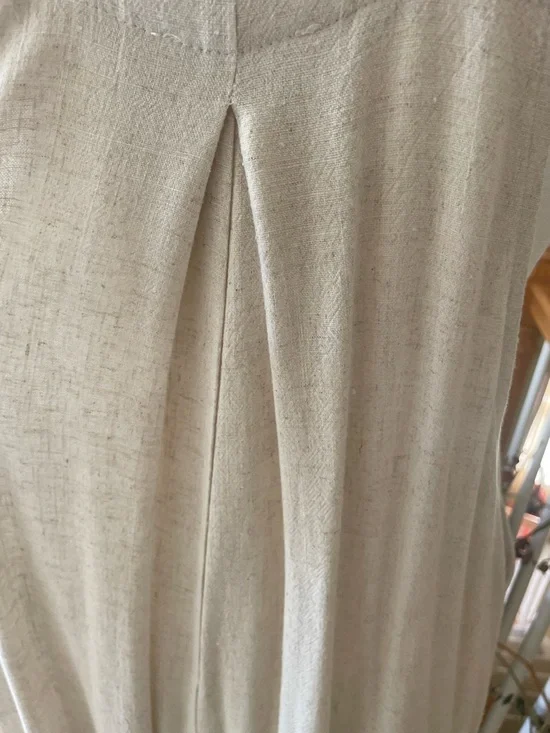 1.4.3. Story by Line Up Cream Linen Textured Jumpsuit- EUC - Picture 5 of 12